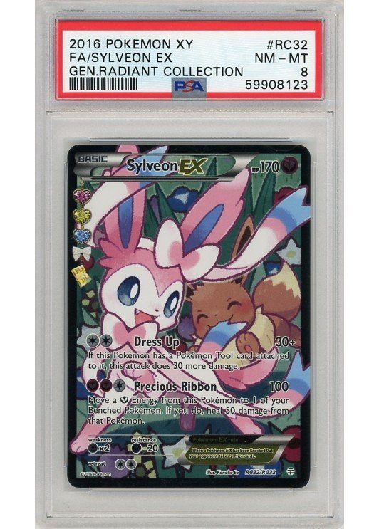 Sylveon EX RC32/RC32 PSA 8