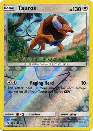 Tauros - 129/181 - Reverse