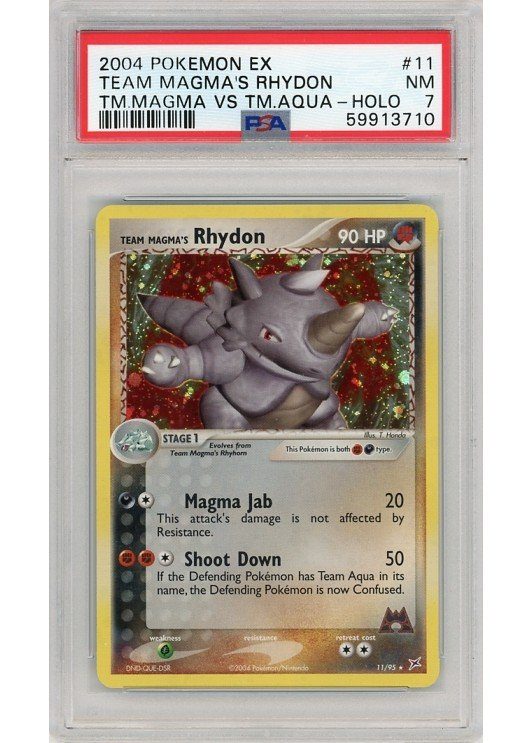 Team Magma's Rhydon 11/95 PSA 7