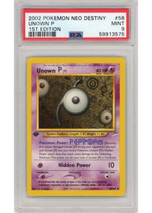 Unown [P] 58/105 1st Edition PSA 9
