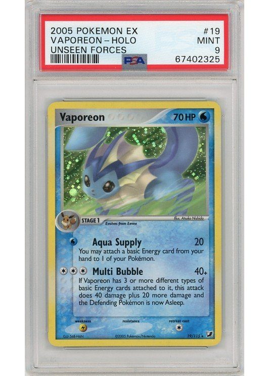Vaporeon 19/115 PSA 9