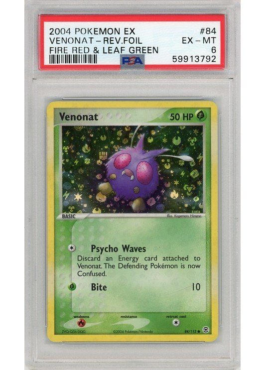 Venonat 84/112 Reverse Foil PSA 6