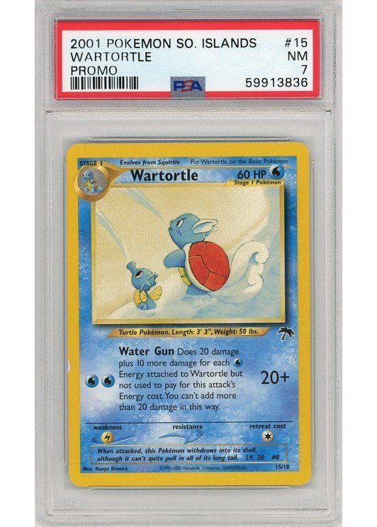Wartortle 15/18 PSA 7