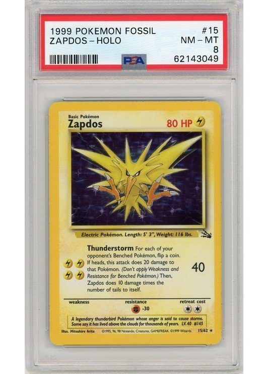 Zapdos 15/62 PSA 8