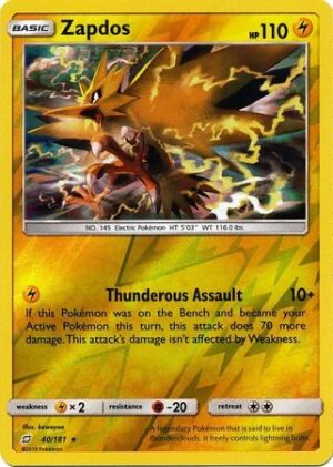 Zapdos - 40/181 - Reverse