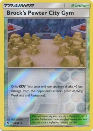 Brock's Pewter City Gym - 54/68 - Reverse