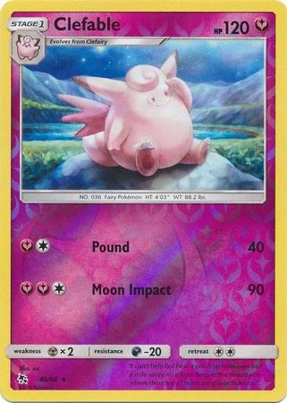 Clefable – 40/68 – Reverse