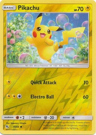 Pikachu – 19/68 – Reverse