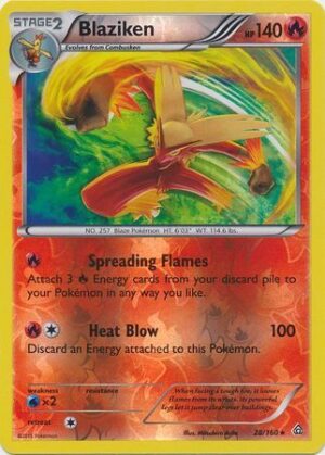 Blaziken - 28/160 - Reverse
