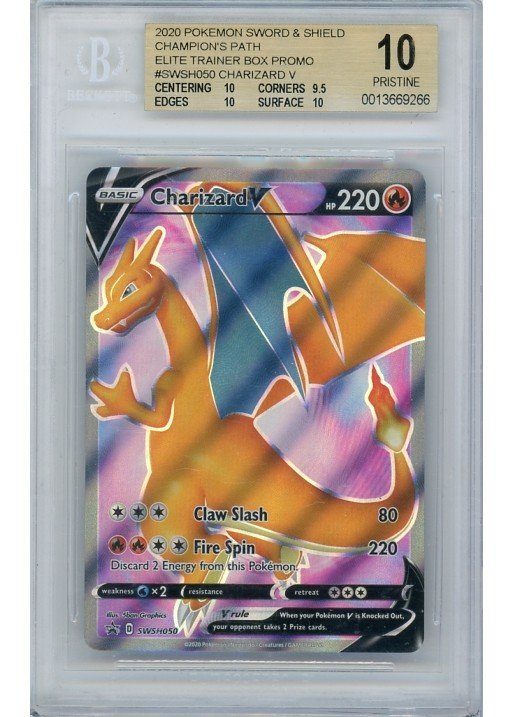 Charizard V SWSH050 BGS 10 Gold