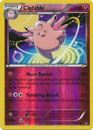 Clefable - 82/122 - Reverse