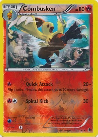 Combusken - 27/160 - Reverse