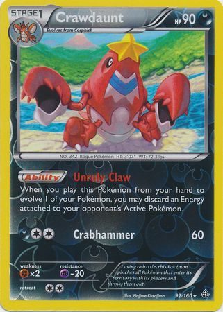 Crawdaunt - 92/160 - Reverse