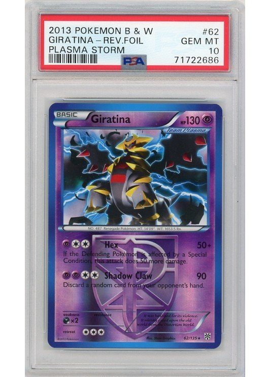 Giratina – 62/135 – Reverse Foil – PSA 10