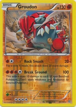 Groudon - 84/160 - Reverse