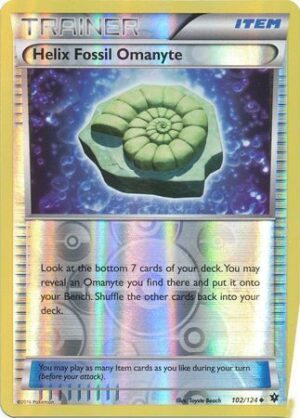 Helix Fossil Omanyte - 102/124 - Reverse