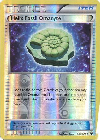 Helix Fossil Omanyte - 102/124 - Reverse
