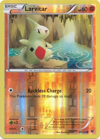 Larvitar - 40/124 - Reverse