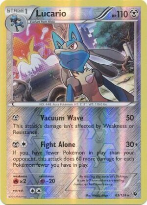Lucario - 63/124 - Reverse