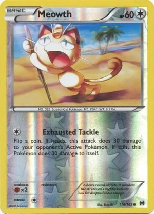 Meowth - 114/162 - Reverse