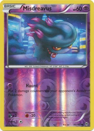 Misdreavus - 65/162 - Reverse