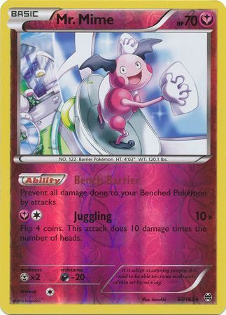 Mr. Mime - 97/162 - Reverse