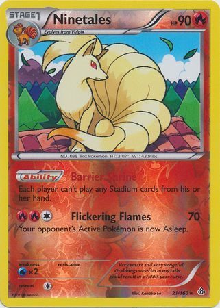 Ninetales - 21/160 - Reverse