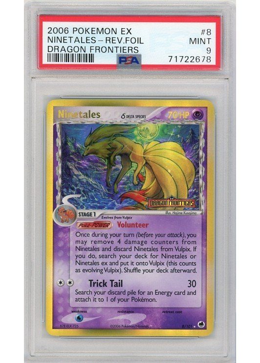 Ninetales &delta; 8/101 Reverse Foil PSA 9