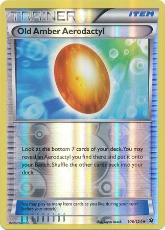 Old Amber Aerodactyl - 106/124 - Reverse