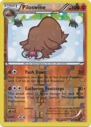 Piloswine - 81/162 - Reverse