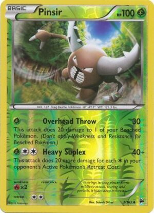 Pinsir - 3/162 - Reverse