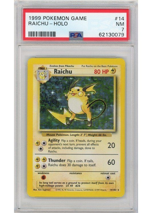 Raichu – 14/102 – PSA 7