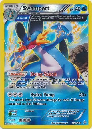 Swampert - 36/160 - Reverse