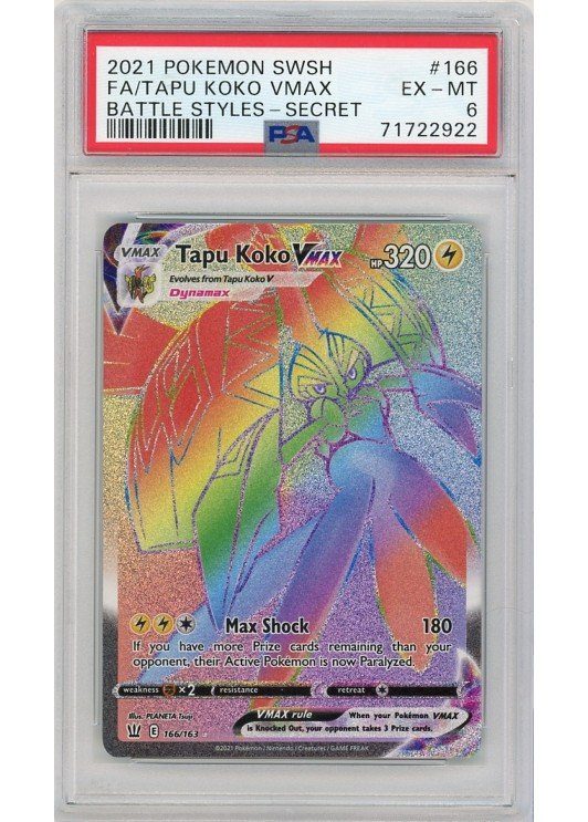 Tapu Koko VMAX – 166/163 – PSA 6