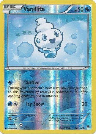 Vanillite - 43/162 - Reverse