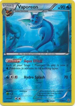 Vaporeon - 22/98 - Reverse
