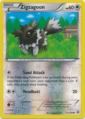 Zigzagoon – 111/160 – Reverse