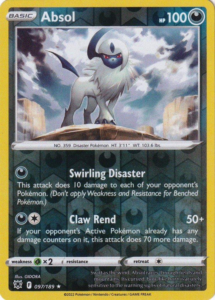 Absol - 97/189 - Reverse