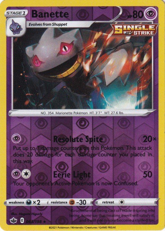 Banette – 063/198 – Reverse