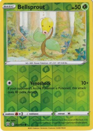 Bellsprout - 001/163 - Reverse