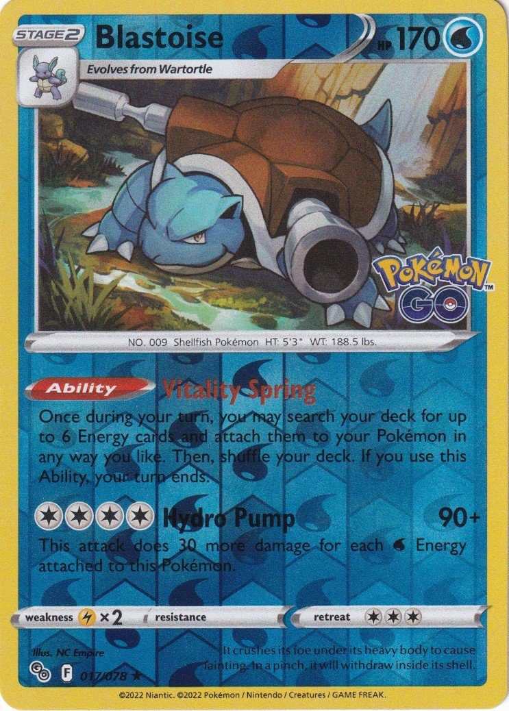 Blastoise - 17/078 - Reverse