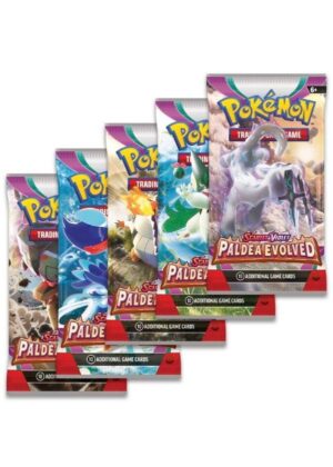 Booster Pack full artwork set (5 stk.) fra SV2 Paldea Evolved.