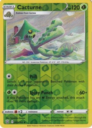 Cacturne - 005/163 - Reverse