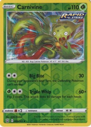 Carnivine - 009/163 - Reverse