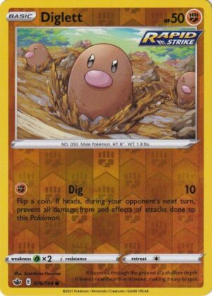 Diglett - 076/198 - Reverse