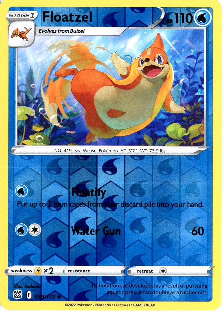 Floatzel - 39/172 - Reverse