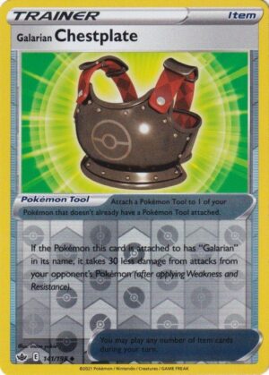 Galarian Breastplate - 141/198 - Reverse