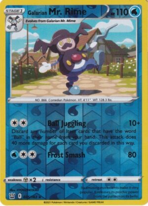 Galarian Mr. Rime - 035/163 - Reverse