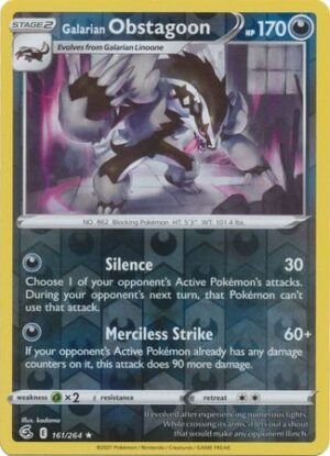 Galarian Obstagoon - 161/264 - Reverse