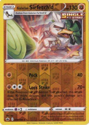 Galarian Sirfetch’d - 079/198 - Reverse